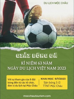 GIẢI BÓNG ĐÁ CHÀO MỪNG 63 NĂM NGÀY DU LỊCH VIỆT NAM