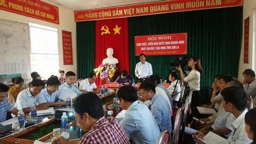 HỘI NGHỊ QUÁN TRIỆT, TRIỂN KHAI QUẾT ĐỊNH 985/QĐ-UBND NGÀY 20/4/2017 CỦA UBND TỈNH SƠN LA